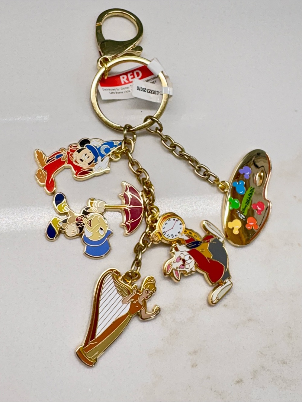 Disney Parks Ink and Paint Collection Key Chain NEW with TAGS